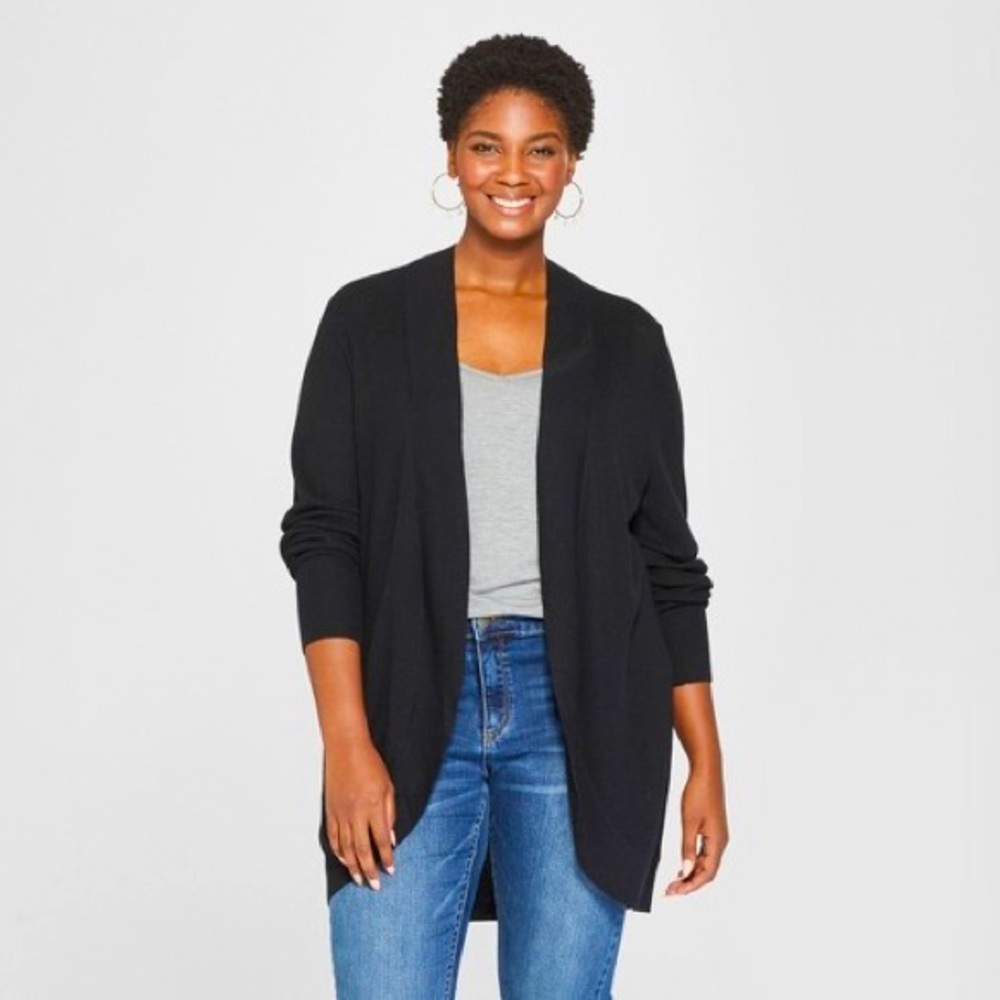 Open Long-sleeved Cardigan